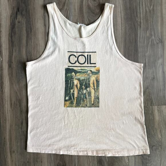 Vintage 1990s COIL Band T-Shirt Tank Top British Experimental RARE Men's Size M - Picture 1 of 7